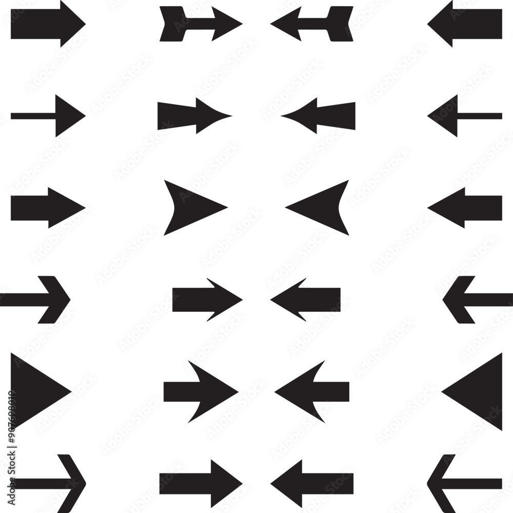 Large set of black arrow icons. Arrow symbol collection. Vector arrow collection. Arrow. Cursor. Modern simple arrows. Vector illustration. Large set of black arrow icons. Arrow symbol collection. Vector arrow collection. Arrow. Cursor. Modern simple arrows. Vector illustration.
