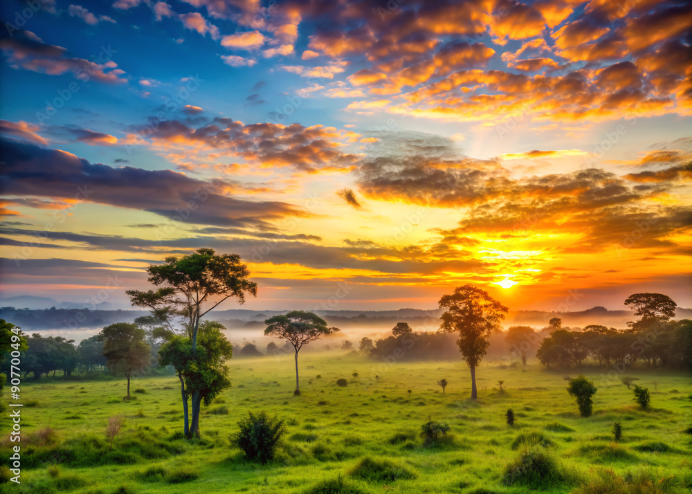 sunset in the savannah, landscape, tree, nature, sunrise, sun, cloud, trees, clouds, desert, silhouette, blue, field, summer, grass, mountain, view sunset in the savannah, landscape, tree, nature, sunrise, sun, cloud, trees, clouds, desert, silhouette, blue, field, summer, grass, mountain, view