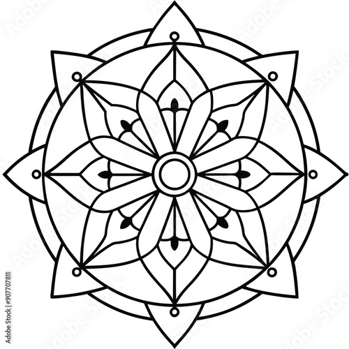Teaching Mandalas vector, Crafting Visual Aids that Inspire and Educate 