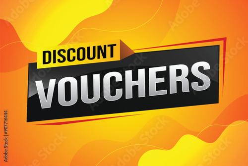 discount voucher vouchers special offer poster banner graphic design icon logo sign symbol social media website coupon advertising store shop online, website, landing page

