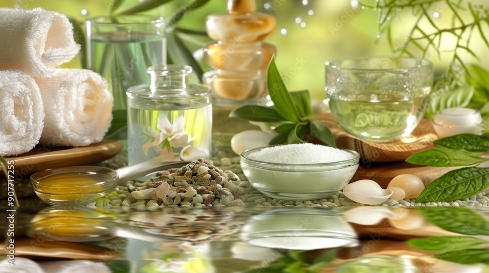 Relaxing Spa Collage with Various Wellness Elements in 16:9 Aspect Ratio for Commercial Use Relaxing Spa Collage with Various Wellness Elements in 16:9 Aspect Ratio for Commercial Use