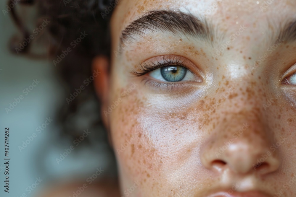 woman's face highlighting natural skin texture, visible pores, and minor imperfections, emphasizing beauty woman's face highlighting natural skin texture, visible pores, and minor imperfections, emphasizing beauty