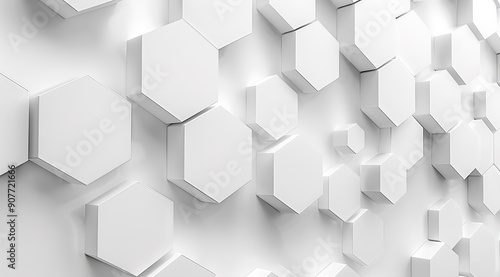 abstract background with hexagons