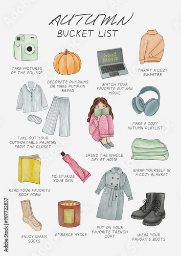Autumn bucket list. Perfect fall day 
