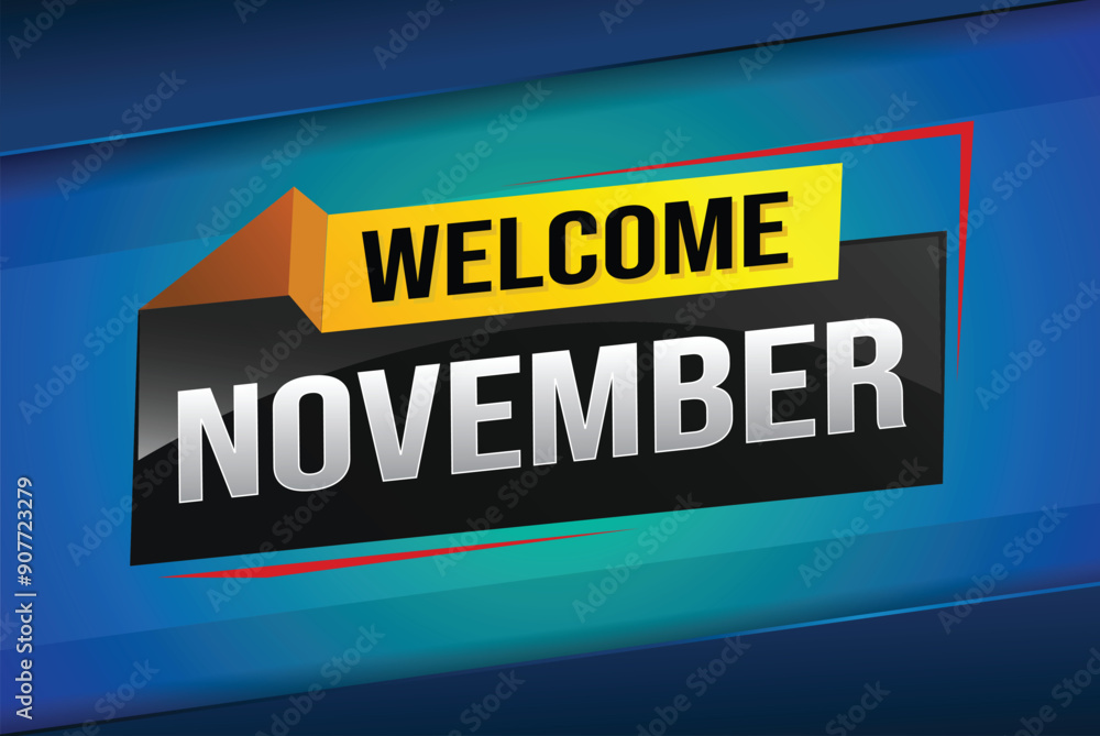 welcome November word text concept icon logo sign symbol vector note 3d fun style for use landing page, template, social media, web, mobile app, poster, banner, flyer, background, gift card, coupon
welcome November word text concept icon logo sign symbol vector note 3d fun style for use landing page, template, social media, web, mobile app, poster, banner, flyer, background, gift card, coupon