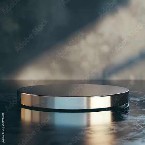 Beautiful Of 3d Realistic Of Empty podium mockup stage realistic for Product Showcase