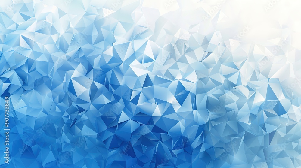 Fototapeta premium Mosaic pattern with triangles in gradient colors for design cover, banner, poster, or presentation. Geometric background with gradient effect, modern and stylish look