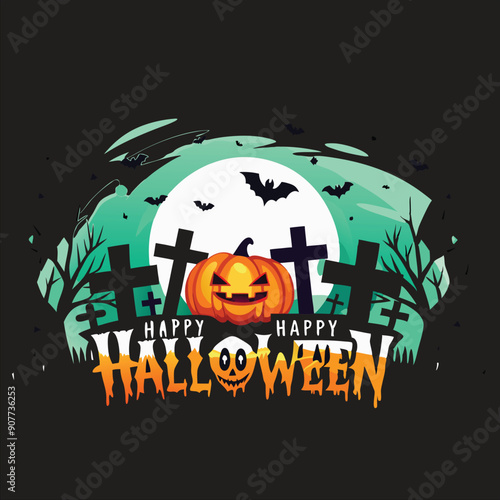 Happy Halloween vector 