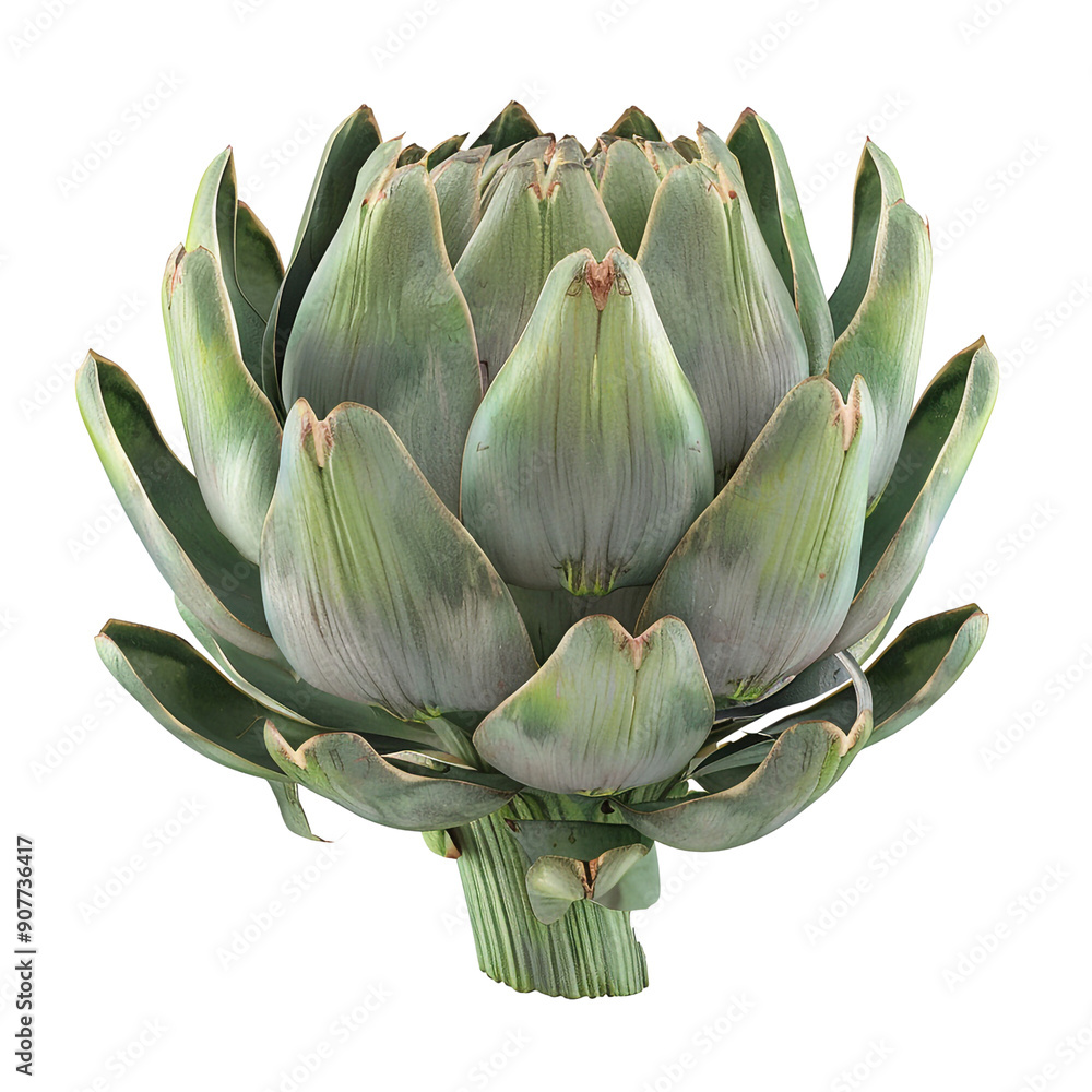 artichoke on white background render ultra realistic artichoke on white background render ultra realistic