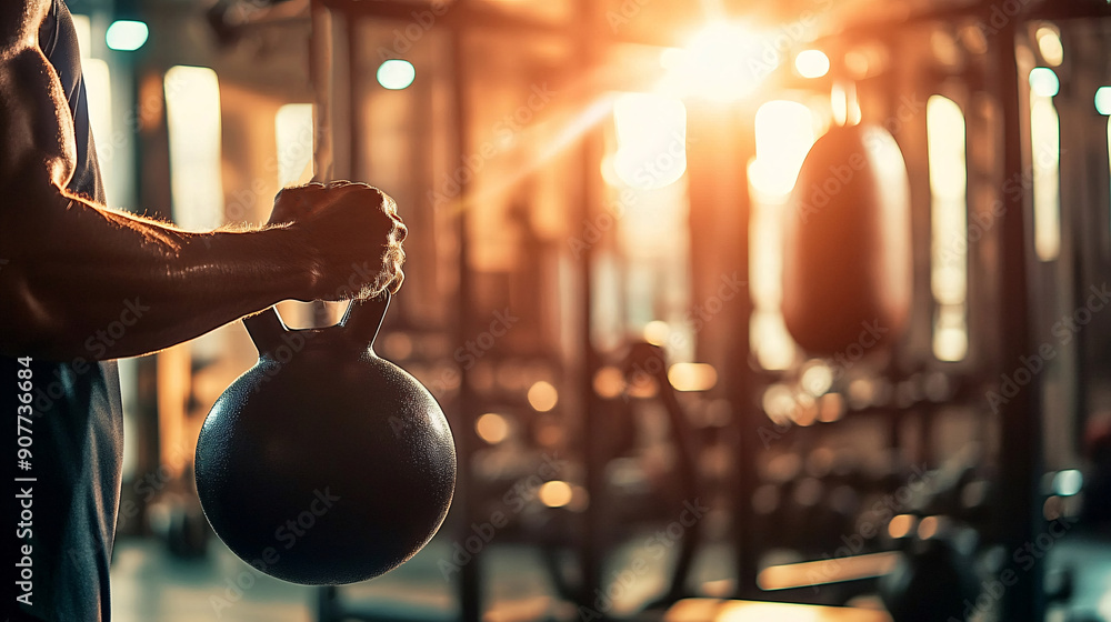 Strength training by exercise with equipment and machine. Cardiovascular health concept Strength training by exercise with equipment and machine. Cardiovascular health concept