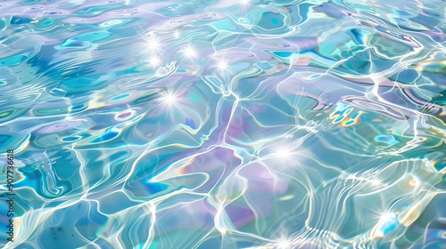Abstract Background of Irisdescent Water Surface
