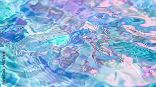 Abstract Background of Irisdescent Water Surface