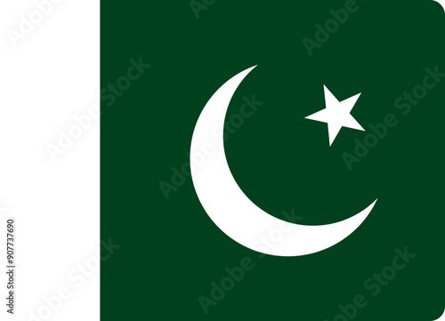 Pakistan flag smooth rectangle icon Free Download Pakistan flag smooth rectangle icon - GFXLoad
