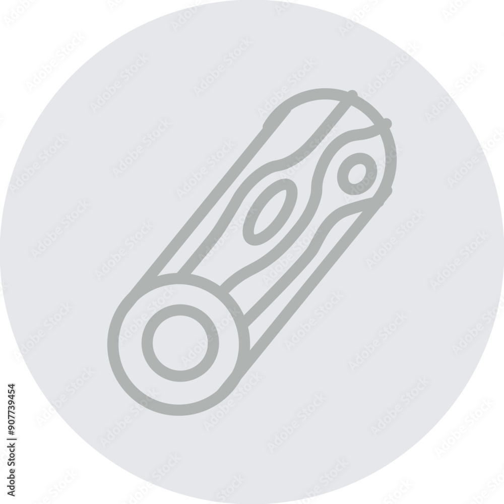 wood log Vector Line Grey Circle Grey wood log Vector Line Grey Circle Grey