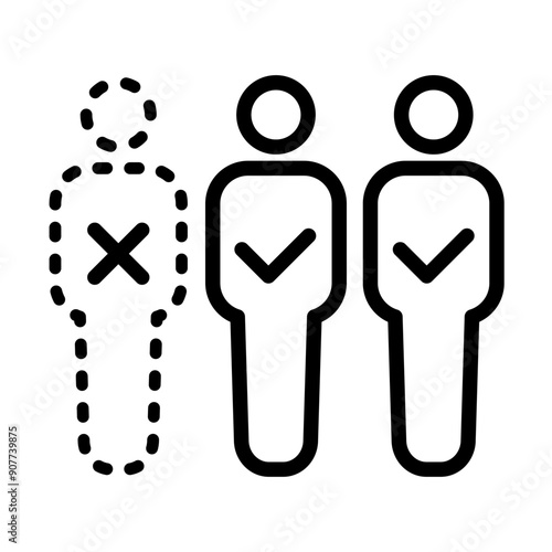 Absent icon template