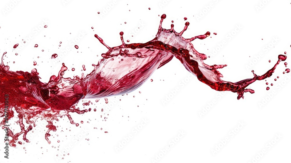 Delicious red wine concept splashing out Delicious red wine concept splashing out