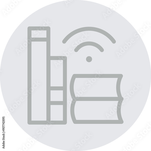 ELibrary Vector Line Grey Circle Grey