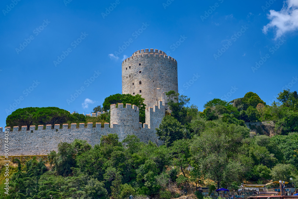 Istanbul, Turkey, old fortress Rumeli Hisar on the European part of the city Istanbul, Turkey, old fortress Rumeli Hisar on the European part of the city