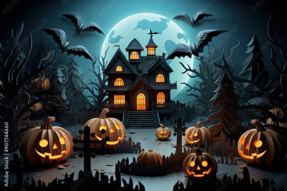 Halloween celebration anthropomorphic jack-o'-lantern Halloween celebration anthropomorphic jack-o'-lantern