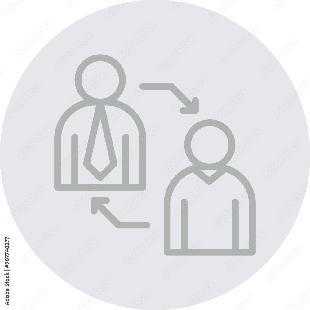 Executive Coaching Vector Line Grey Circle Grey Executive Coaching Vector Line Grey Circle Grey