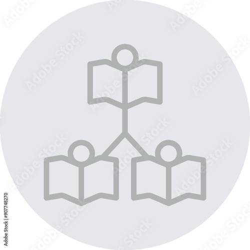 PeertoPeer Learning Vector Line Grey Circle Grey