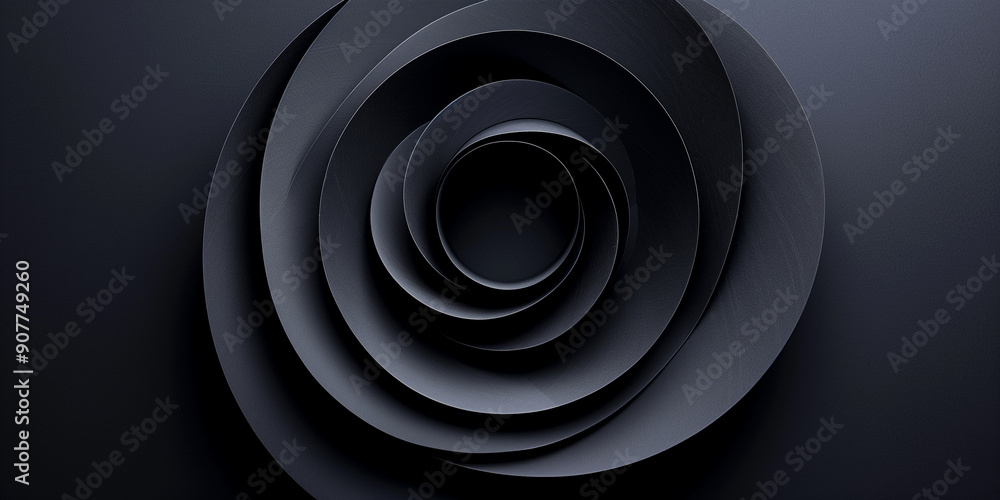 Elegant black spiral abstract design Elegant black spiral abstract design
