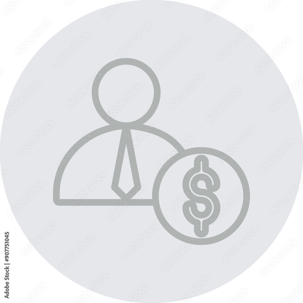 Personal Finance Vector Line Grey Circle Grey Personal Finance Vector Line Grey Circle Grey