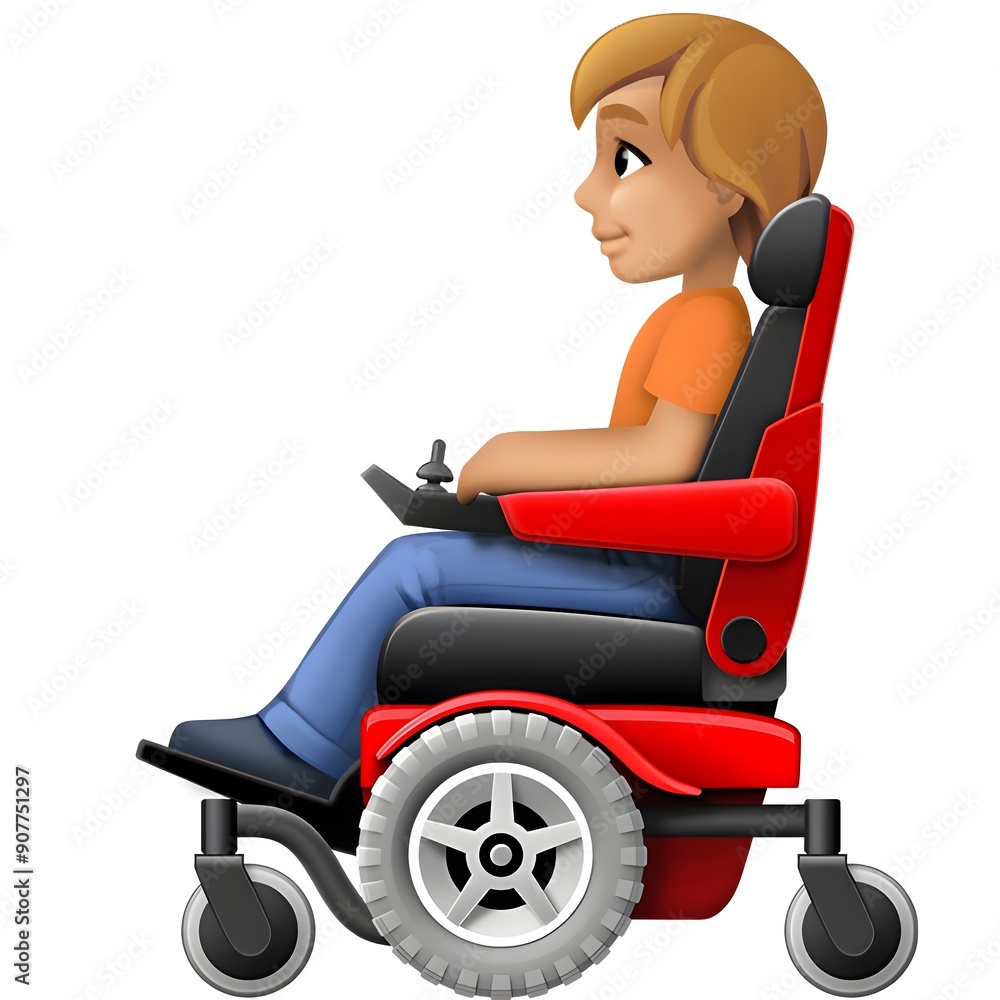 Person in Motorized Wheelchair Person in Motorized Wheelchair
