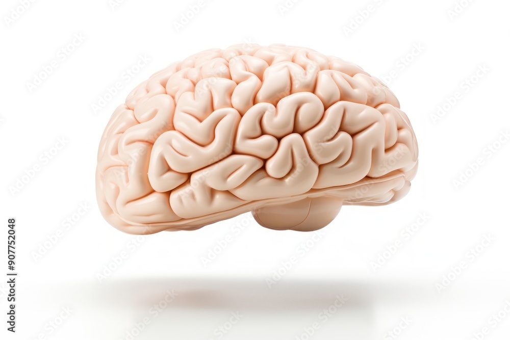 Human brain food white background freshness. Human brain food white background freshness.