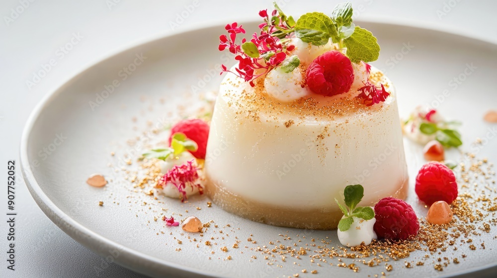 Elegant Dessert Delicacy with Intricate Sugar Art and Edible Gold, Fine Dining Culinary Creations, Copy Space for Gourmet Menu Design, Generative Ai Elegant Dessert Delicacy with Intricate Sugar Art and Edible Gold, Fine Dining Culinary Creations, Copy Space for Gourmet Menu Design, Generative Ai