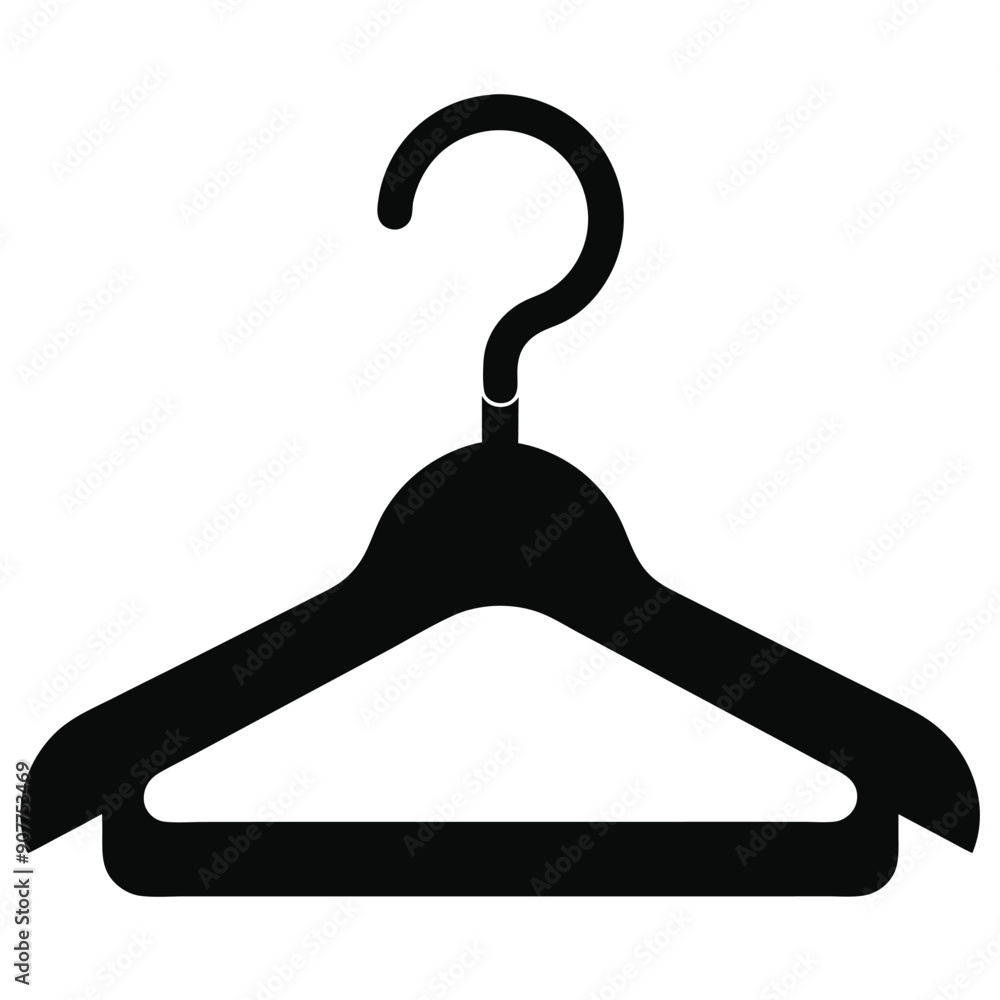 clothes hanger vector style silhouette clothes hanger vector style silhouette