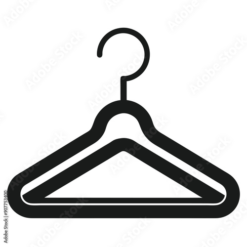 clothes hanger vector style silhouette 