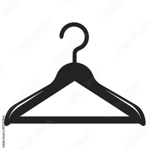 clothes hanger vector style silhouette 