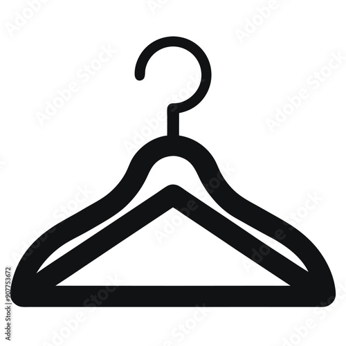 clothes hanger vector style silhouette 