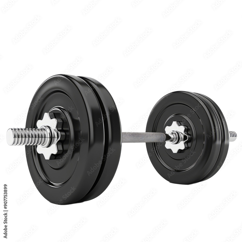 Realistic gym weights, including barbells and weight plates on white background Realistic gym weights, including barbells and weight plates on white background