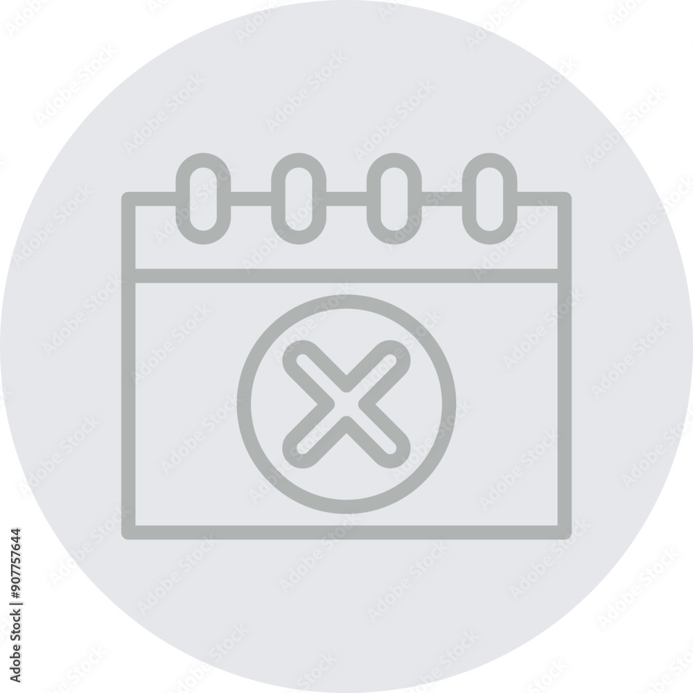 Cancel Event Vector Line Grey Circle Grey Cancel Event Vector Line Grey Circle Grey