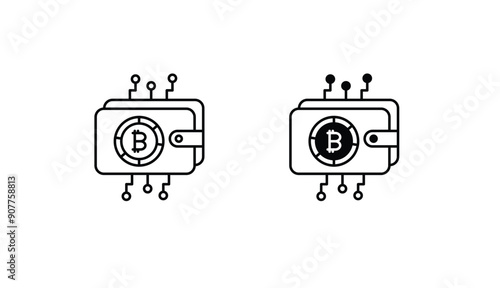 E-currency icon design with white background stock illustration