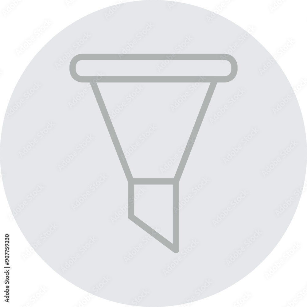 Funnel Vector Line Grey Circle Grey Funnel Vector Line Grey Circle Grey