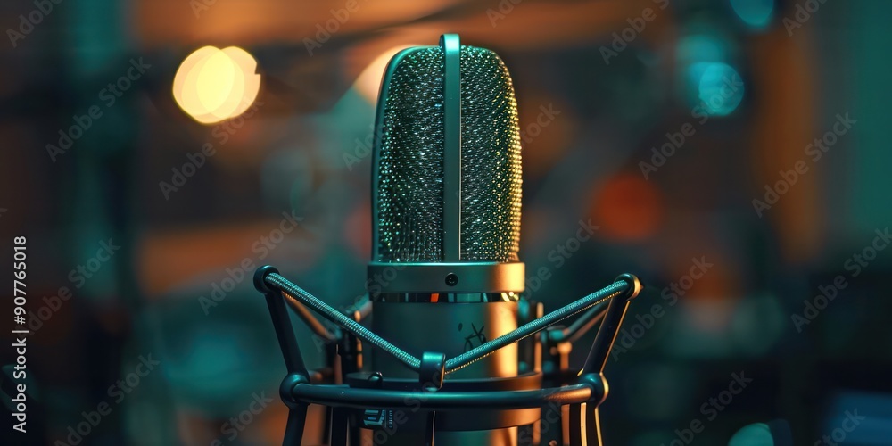 A man is recording sound. in the studio room A man is recording sound. in the studio room