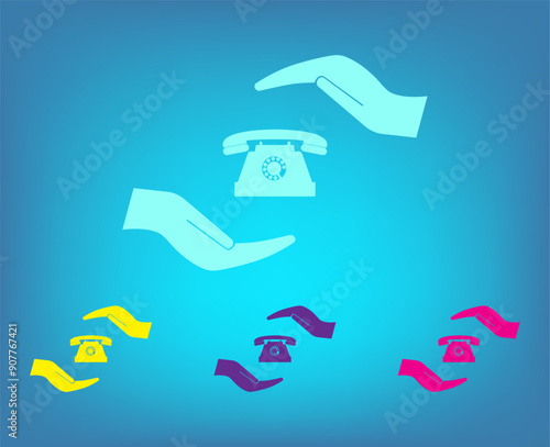 Wallpaper Mural Vector icon on a blue background with a gradient Torontodigital.ca