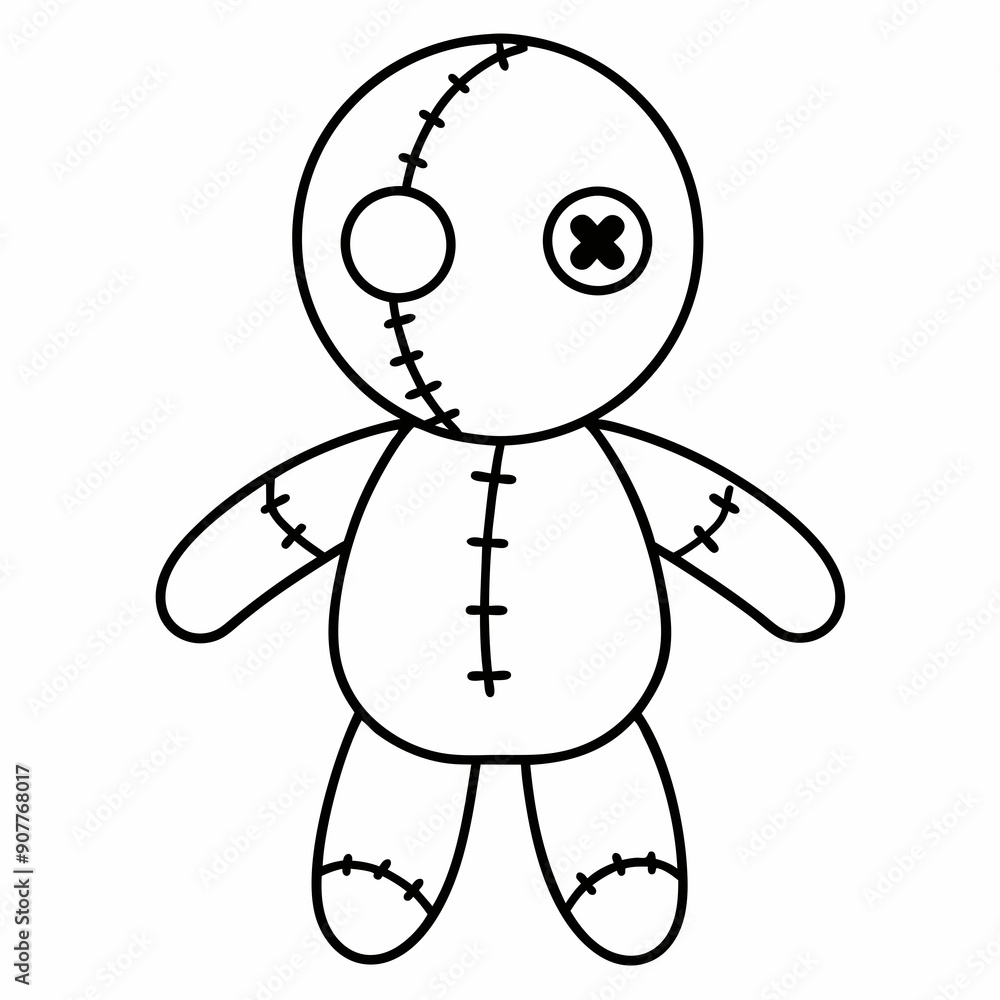 Voodoo doll art vector illustration Voodoo doll art vector illustration