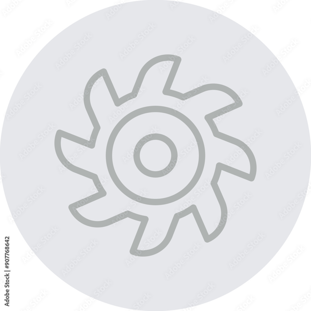 Circular Saw Vector Line Grey Circle Grey Circular Saw Vector Line Grey Circle Grey