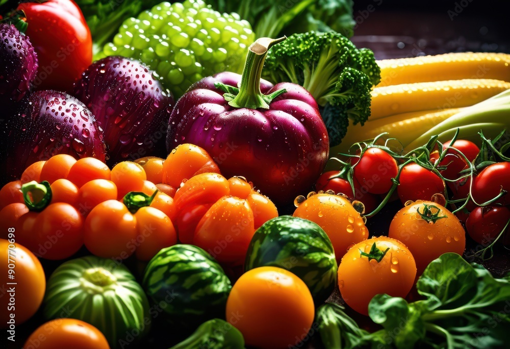 vibrant display fresh vegetables illuminated bright light showcasing their natural colors textures, organic, produce, healthy, ingredients, seasonal, garden vibrant display fresh vegetables illuminated bright light showcasing their natural colors textures, organic, produce, healthy, ingredients, seasonal, garden