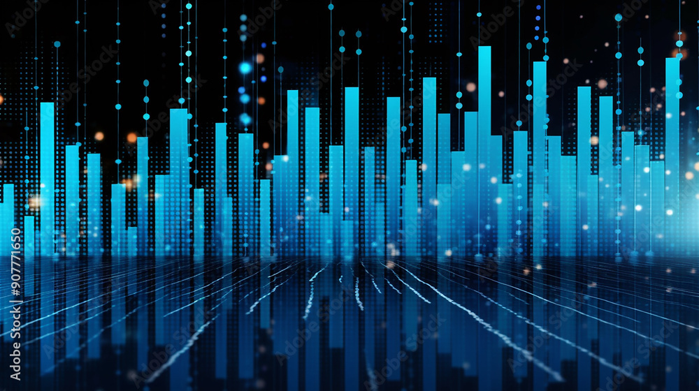 Growth Business Financial Stock Diagram: Profitable Investment Strategy for Market Success.
