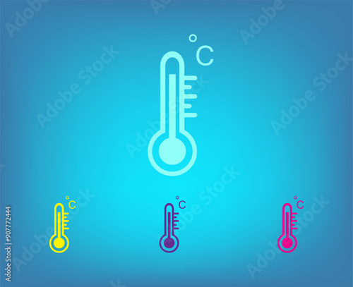 Vector icon on a blue background with a gradient