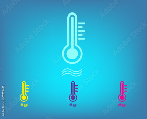 Vector icon on a blue background with a gradient