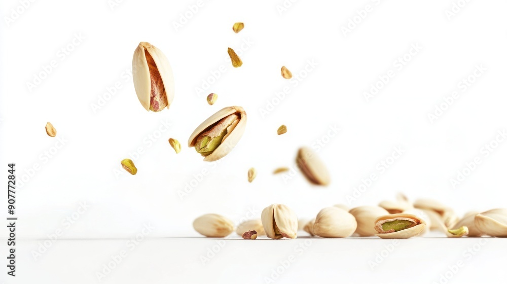 Pistachios in Motion: A Mid-Air Feast Pistachios in Motion: A Mid-Air Feast