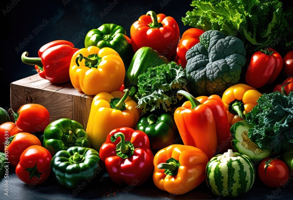 vibrant fresh vegetables artfully arranged polished marble surface showcasing colorful array bounty, display, arrangement, organic, produce, salad, cooking vibrant fresh vegetables artfully arranged polished marble surface showcasing colorful array bounty, display, arrangement, organic, produce, salad, cooking