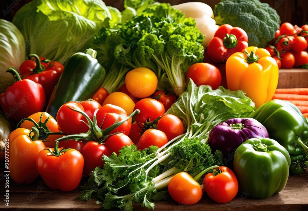 vibrant showcase abundant organic vegetables displayed artistically natural backdrop highlighting freshness variety, abundance, botanical, colorful, crops vibrant showcase abundant organic vegetables displayed artistically natural backdrop highlighting freshness variety, abundance, botanical, colorful, crops