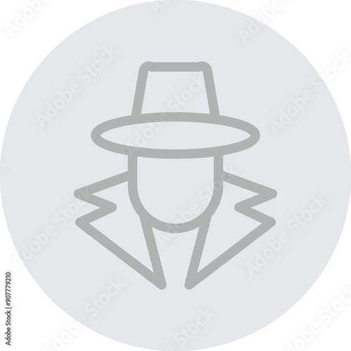 Fraud Vector Line Grey Circle Grey